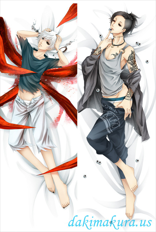 New Anime Tokyo Ghoul Kaneki ken-Uta Dakimakura Bed Hugging Body Pillow Case